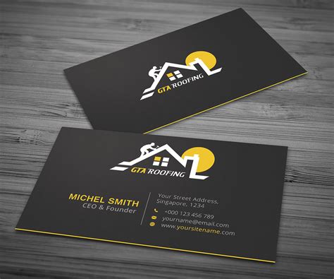 Roofing Business Card Design