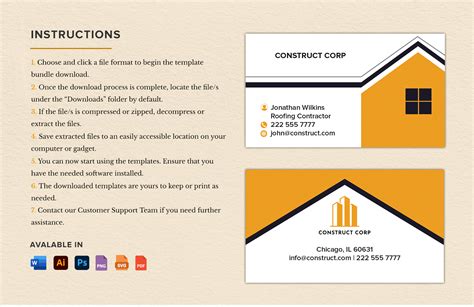 Roofing Contractor Business Card