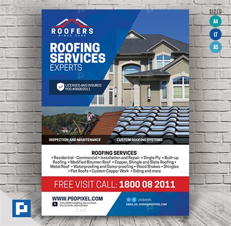 Roofing Flyer Template Examples