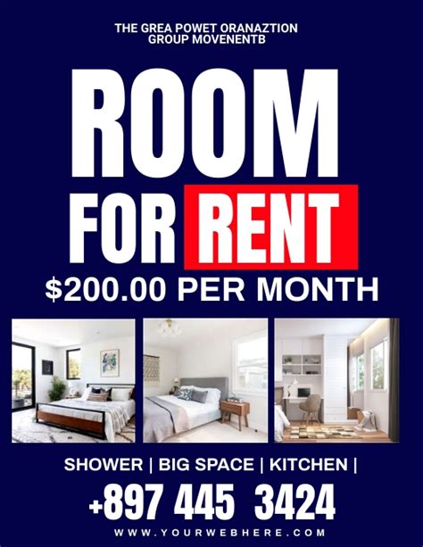 Room for Rent Flyer Template Example 6