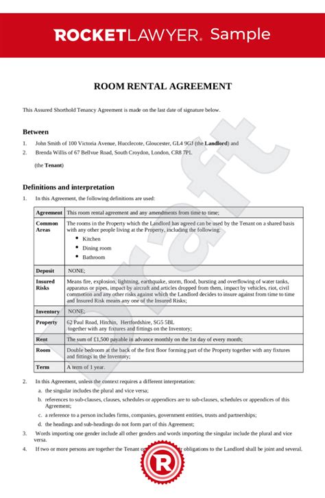 Room Rental Agreement FAQs