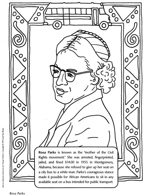 Rosa Parks coloring page