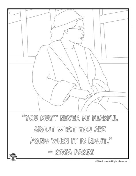 Rosa Parks Printable Pictures