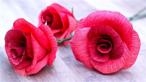 Rose Crepe Paper Flower