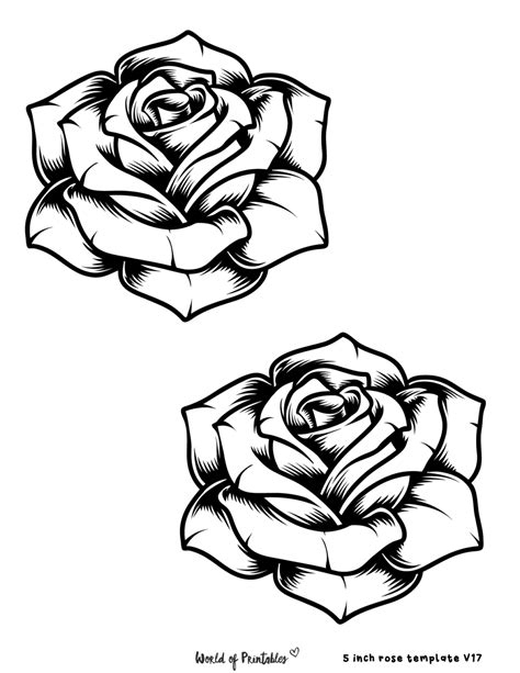 Rose Flower Template