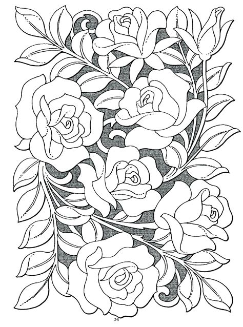 Rose Garden Coloring Page