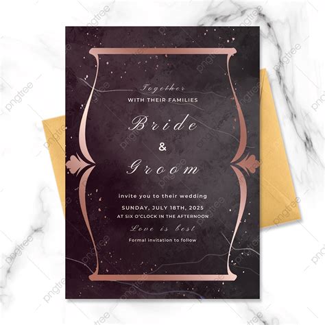 Rose Gold Lace Invitations