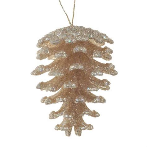 Rose Gold Pinecone Ornaments