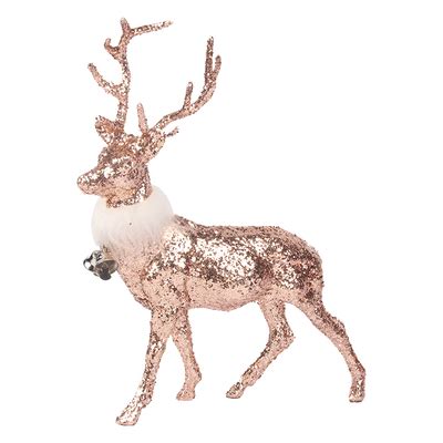 Rose Gold Reindeer Ornaments