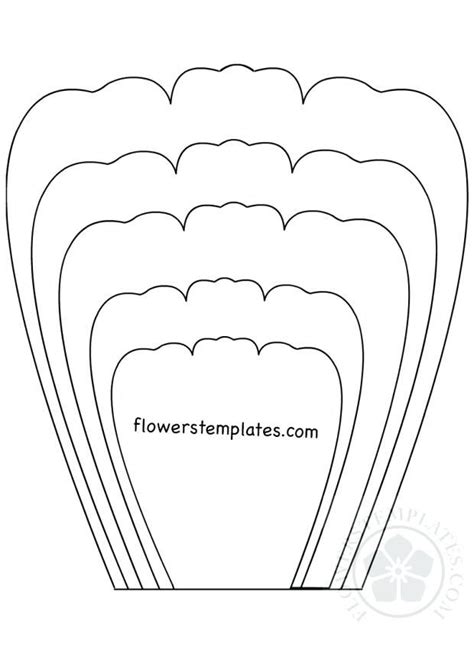 Rose Petal Template Design 2