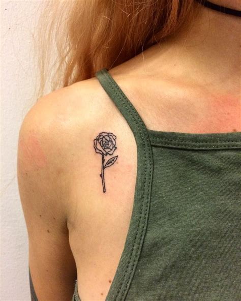 Rose tattoo placement and size