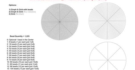 Rosette Beading Graph Paper Example