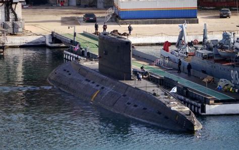 Rostov Na Donu submarine sailing through the Mediterranean Sea