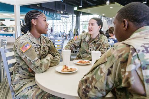 ROTC cadets participating in campus life