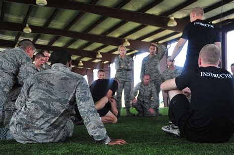 ROTC students in training