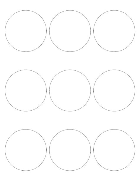 Round label template Microsoft Word