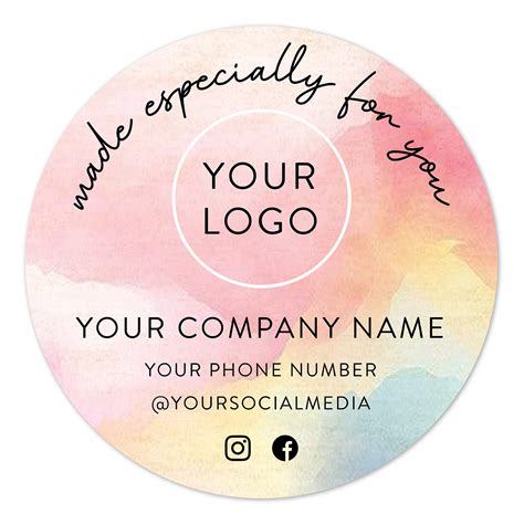 Round Labels for Brand Awareness