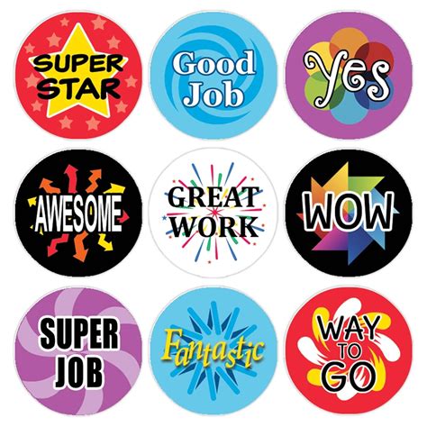 Round Stickers for Education