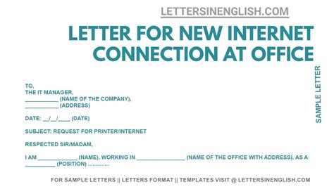 Router Installation Letter Template for Enterprise Network