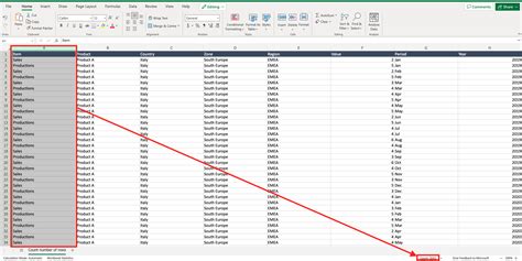 Row Number in Excel