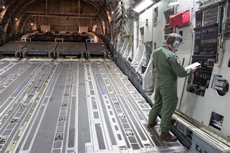 Royal Air Force Globemaster cargo loading