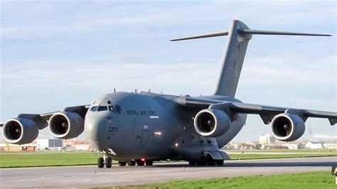 Royal Air Force Globemaster landing