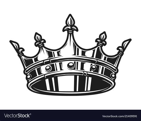 A royal crown template with intricate design