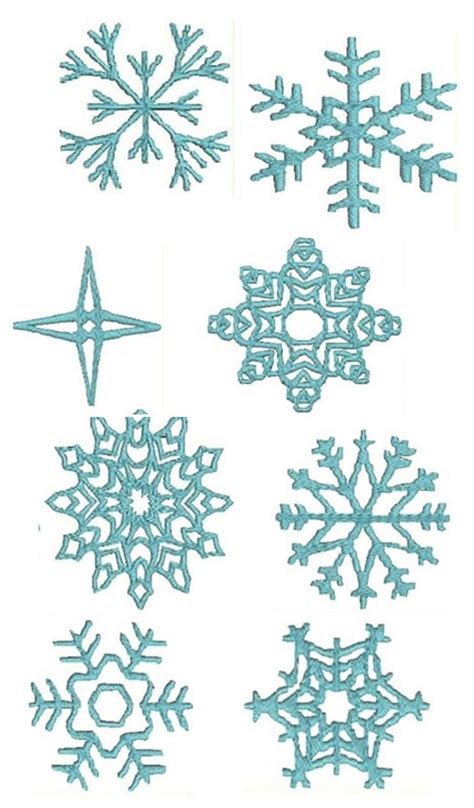 Royal Icing Snowflake Templates