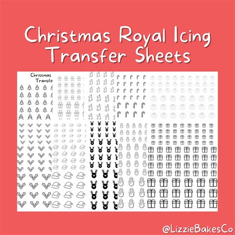 Royal Icing Transfers for Christmas Cookies