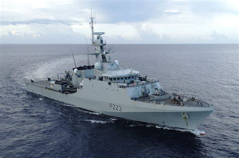 A Royal Navy frigate