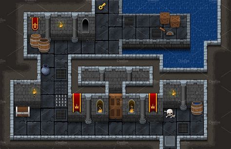 RPG Gaming Dungeon Tiles