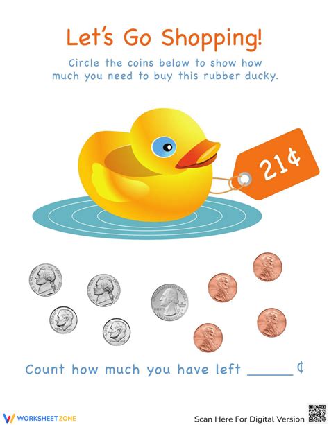 Rubber ducky counting worksheet