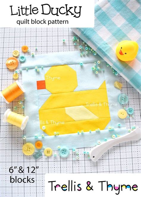 Rubber ducky pattern blocks