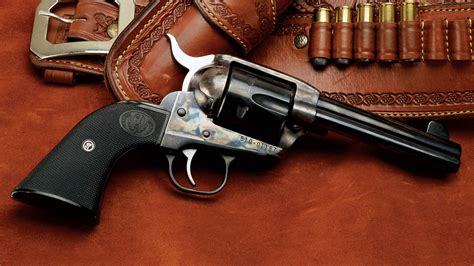 Ruger Vaquero revolver on a table