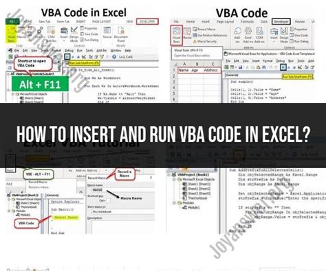 Running the VBA Code