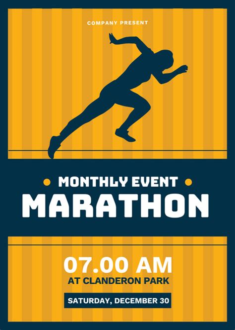 Running invitation template