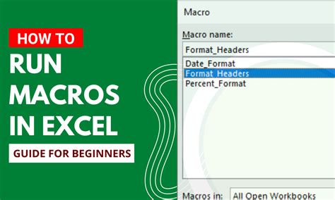 Running a macro in Excel