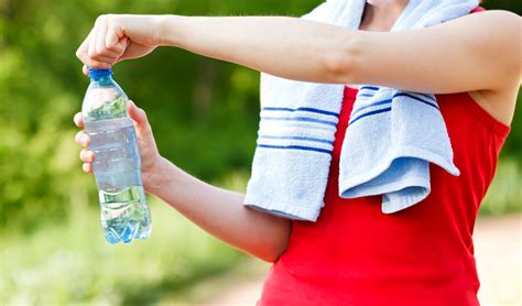 A person consuming proper nutrition and hydration