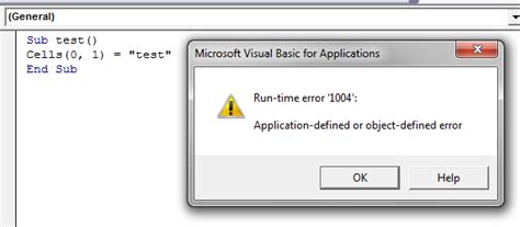 Runtime Error 1004 Troubleshooting