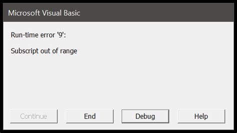 Runtime Error VBA