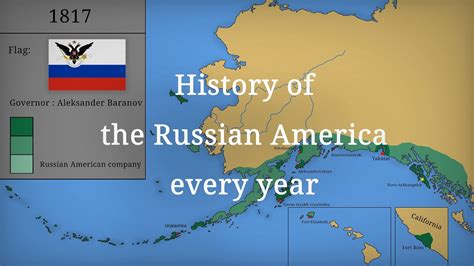 Map of Russia and America's geography