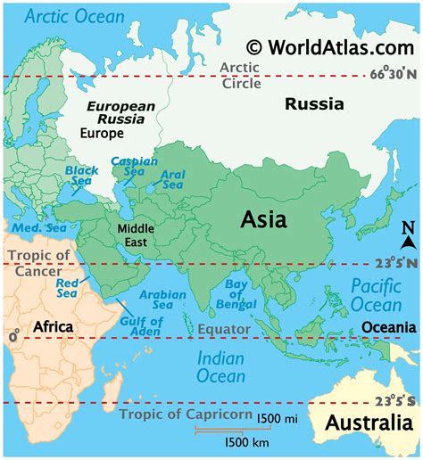 Russia Asia map