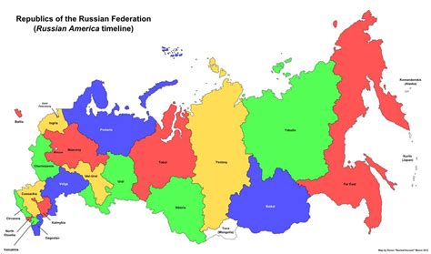 Map of Russia's 22 republics