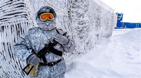 Image of a Russian military base in the Arctic