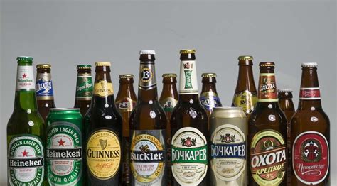 Russian beer bottles