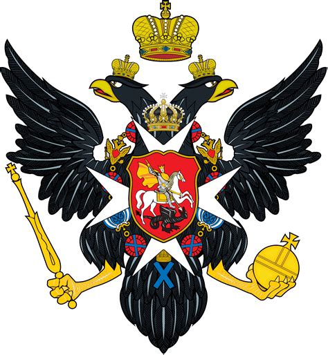 Russian Coat of Arms with Two-Headed Eagle