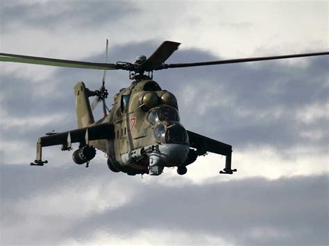 Russian Helicopter in Flight