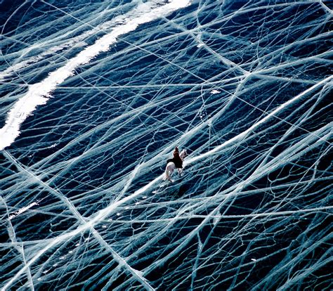 Russian icy pond