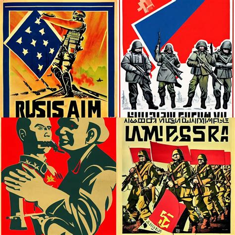 Image of a Russian propaganda poster