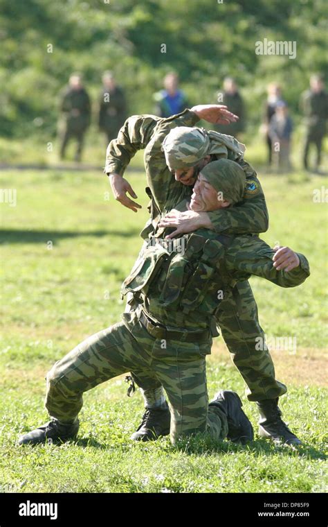 Russian Spetsnaz soldiers in training